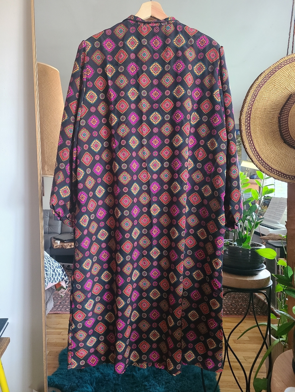 The Marvelous Maria Vintage 1970s Dress 2XL - Picture 8 of 9